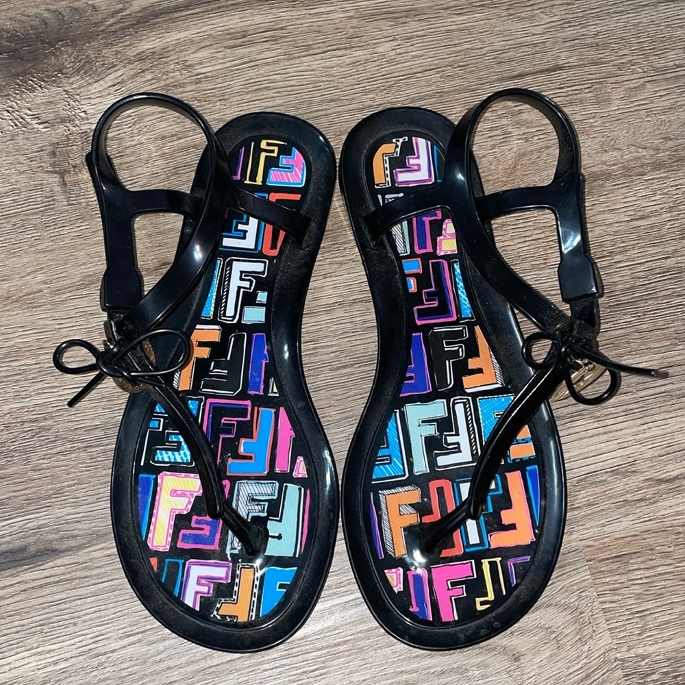 FENDI Jelly Sandal - plastic, pool sandal slide size - 35